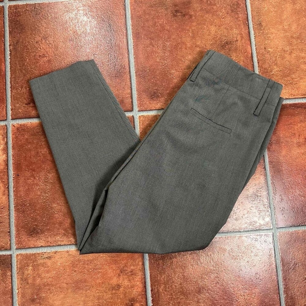 Luisa Cerano Gray Womens Trousers Belt Loops Wool Blend Size 8 US